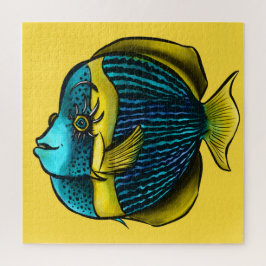 Funny fish Aquatic Marine under the Zee Kinder Legpuzzel