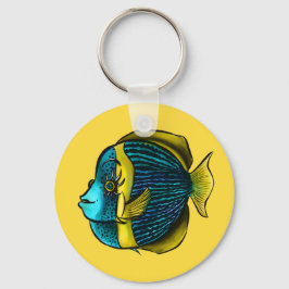 Funny fish Aquatic Marine under the Zee Kinder Sleutelhanger