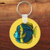Funny fish Aquatic Marine under the Zee Kinder Sleutelhanger (Voorkant)