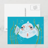 Funny Fish Briefkaart (Voorkant / Achterkant)