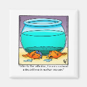 Funny Fish Humor Square Magnet (Voorkant)