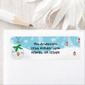 Funny Fish in een tas met kerstmis Etiket (Insitu)