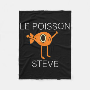 Funny Fish Le Poisson Steve Voor Kinderen Vrouwen  Fleece Deken