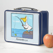 Funny fish pelican cartoon (In situ)