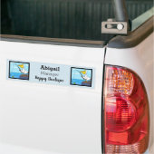 Funny fish pelican cartoon bumpersticker (Op Truck)