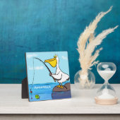 Funny fish pelican cartoon fotoplaat (Insitu)