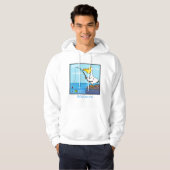 Funny fish pelican cartoon hoodie (Voorkant volledig)