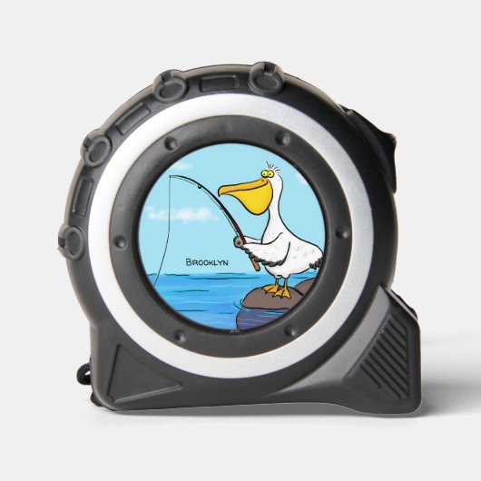 Funny fish pelican cartoon rolmaat (Voorkant)