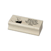 Funny fish pelican cartoon rubberstempel (Stempel)