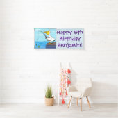 Funny fish pelican cartoon spandoek (Insitu)