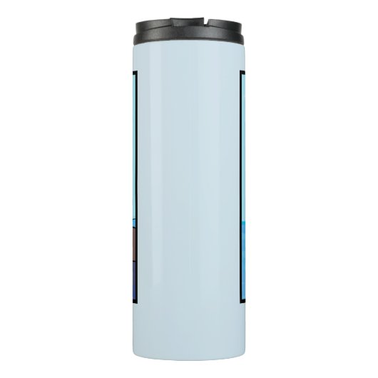 Funny fish pelican cartoon thermosbeker (Achterkant)