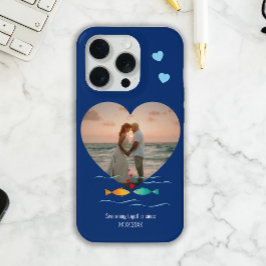 Funny Fish Pun Custom Photo Valentine's Day iPhone 15 Pro Case