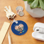 Funny Fish Pun Custom Photo Valentine's Day Sleutelhanger<br><div class="desc">Hook, line, and sinker—they'll love this keychain! Celebrate your favorite "catch" with a charming nautical-themed photo keychain. It features a deep sea-blue background with a pair of adorable, colorful fish swimming gracefully in the ocean. This romantic keychain includes a heart-shaped photo template where you can easily add your favorite couple's...</div>