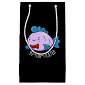 Funny Fish Pun Dark BG Klein Cadeauzakje (Voorkant)