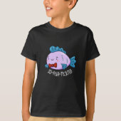 Funny Fish Pun Dark BG T-shirt (Voorkant)