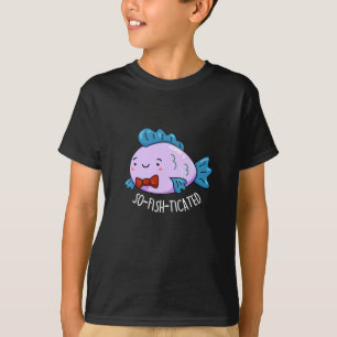 Funny Fish Pun Dark BG T-shirt