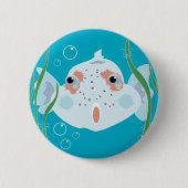 Funny Fish Ronde Button 5,7 Cm (Voorkant)