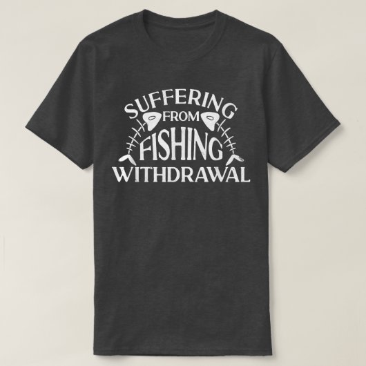Funny fish skeleton dat Gevist is T-shirt (Design voorkant)