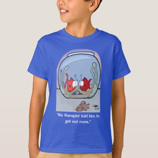 Funny Fish Story Boy T-Shirt (Voorkant)