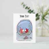 Funny Fish Story Briefkaart (Staand voorkant)