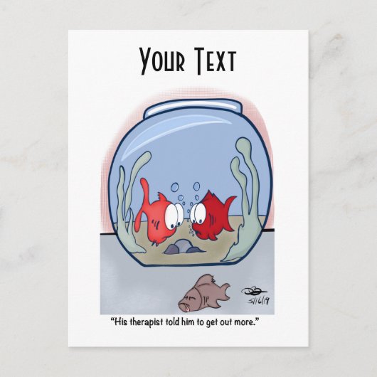 Funny Fish Story Briefkaart (Voorkant)