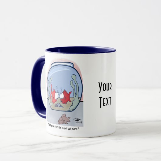 Funny Fish Story Combo Mok (Voorkant links)