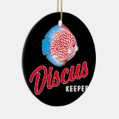 Funny Fishekeeping Aquarist Discus Fish Keeper Keramisch Ornament (Rechts)