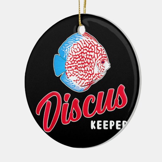 Funny Fishekeeping Aquarist Discus Fish Keeper Keramisch Ornament (Links)