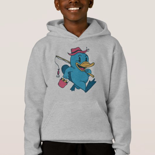 Funny Fisherman Duckbill Cartoon Design (Voorkant)