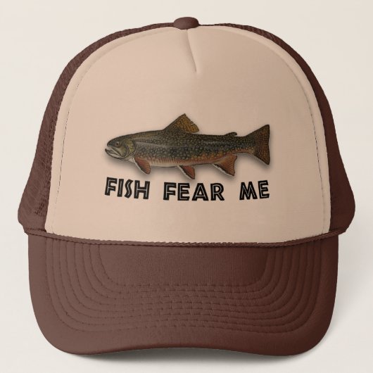 Funny Fisherman Fish Angst me Trucker Pet (Voorkant)