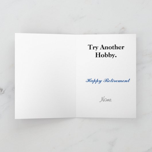 Funny Fisherman Retirement Kaart (Binnen)