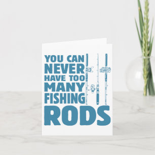 Funny Fisherman Vist Rods Design Vist liefhebbers Kaart