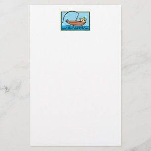 Funny Fisherman's Briefpapier