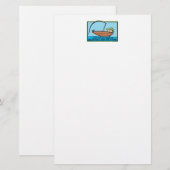 Funny Fisherman's Briefpapier (Voorkant / Achterkant)