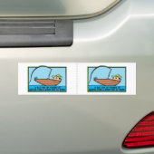Funny Fisherman's Bumpersticker (Op auto)
