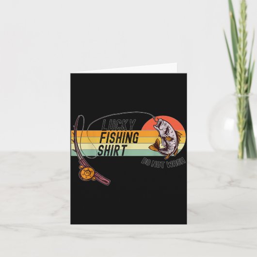 Funny Fisherman's Lucky Fishing Shirt - Do Not Wa- Kaart (Voorkant)