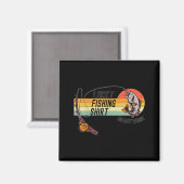 Funny Fisherman's Lucky Fishing Shirt - Do Not Wa- Magneet (Voorkant / Achterkant)