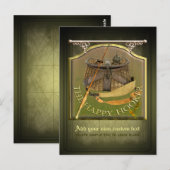 Funny Fishermans Pub Sign Briefkaart (Voorkant / Achterkant)