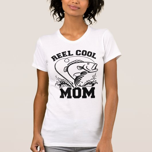 Funny Fisherwoman Mom Tee T-shirt (Voorkant)