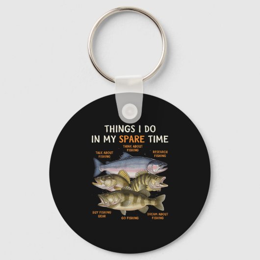 Funny Fishing Apparel For Men, Youth And Boys _ B Sleutelhanger (Voorkant)