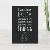 Funny Fishing Cards Fisherman Humor Humorous Kaart (Voorkant)