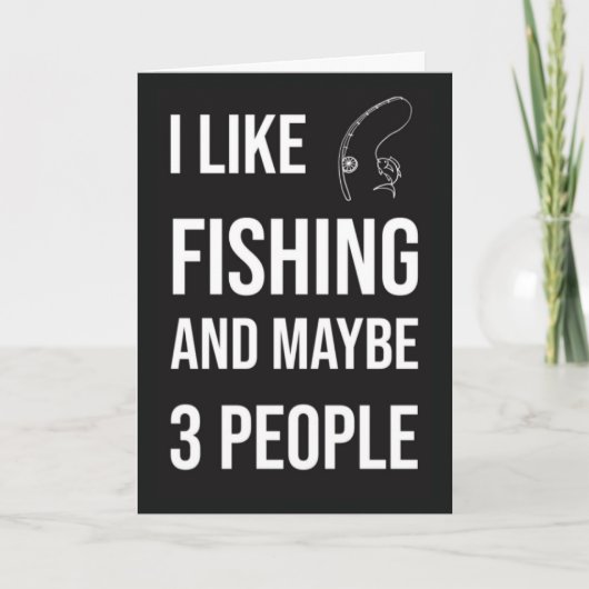 Funny Fishing Cards Husband Boyfriend Humor Fisher Kaart (Voorkant)