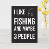 Funny Fishing Cards Husband Boyfriend Humor Fisher Kaart (Gele Bloem)