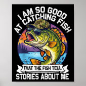 Funny Fishing Dad Men Funny Reel Cool Fish B Fishi Poster (Voorkant)