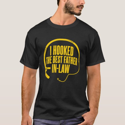 Funny Fishing Father In Law I Hooked the Best Fath T-shirt (Voorkant)
