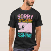 Funny Fishing For Men Women Trout Bass Fisherman V T-shirt (Voorkant)