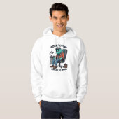 Funny Fishing Forced to Work Hoodie (Voorkant volledig)