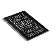 Funny Fishing Gag Gifts Fisherman Humor Meme Notitieboek (Rechterzijde)