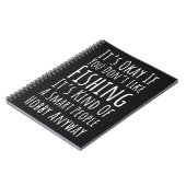 Funny Fishing Gag Gifts Fisherman Humor Meme Notitieboek (Linkerzijde)