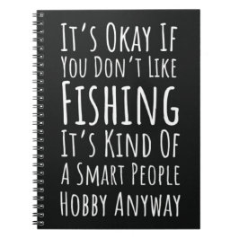 Funny Fishing Gag Gifts Fisherman Humor Meme Notitieboek